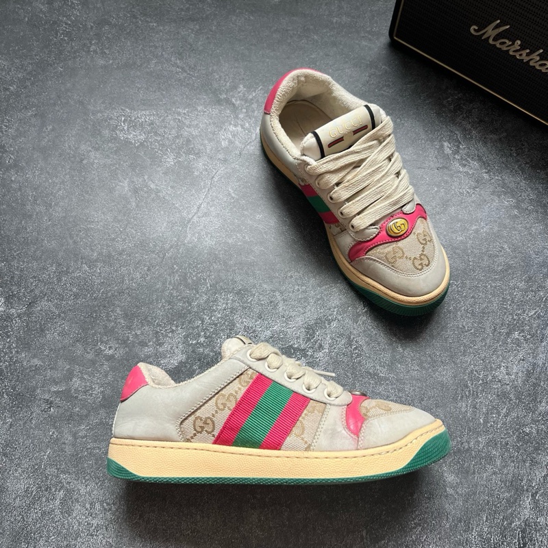 GUCCI古馳 粉髒髒鞋-3