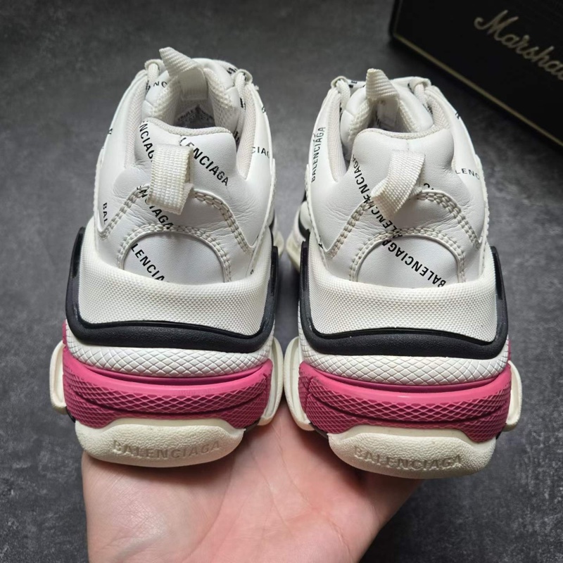 巴黎世家BALENCIAGA TRIPLE S 白粉彈幕-1