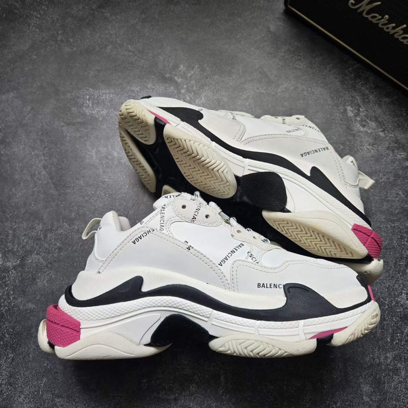 巴黎世家BALENCIAGA TRIPLE S 白粉彈幕-7