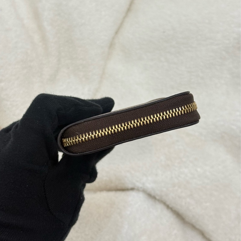 Lv棋盤格拉鏈零錢包-4