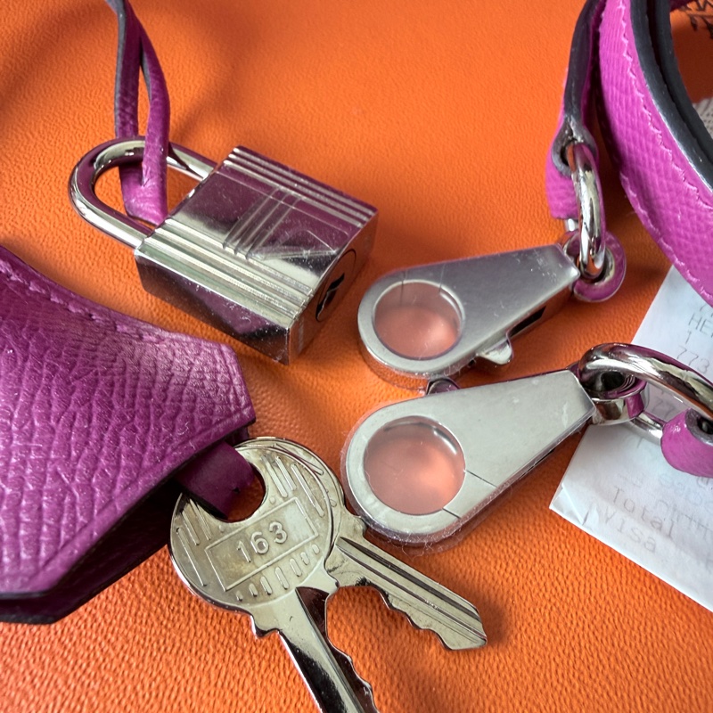 Hermes✨Kelly 25 玫瑰紫 Epsom k25-13