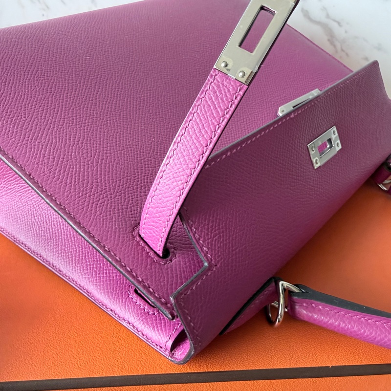 Hermes✨Kelly 25 玫瑰紫 Epsom k25-20