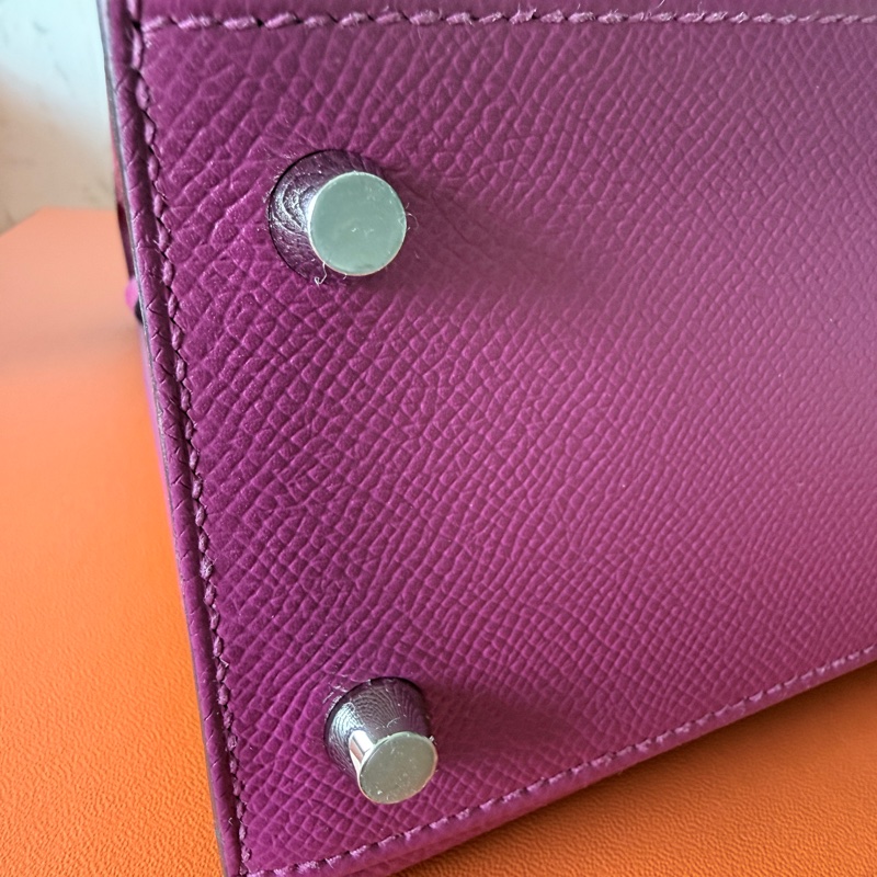 Hermes✨Kelly 25 玫瑰紫 Epsom k25-24