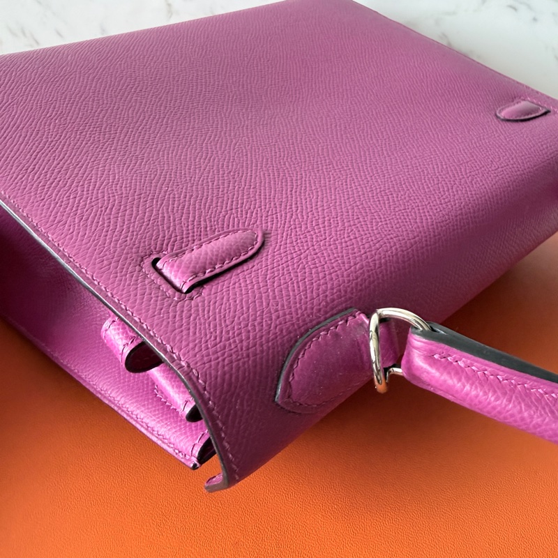 Hermes✨Kelly 25 玫瑰紫 Epsom k25-27
