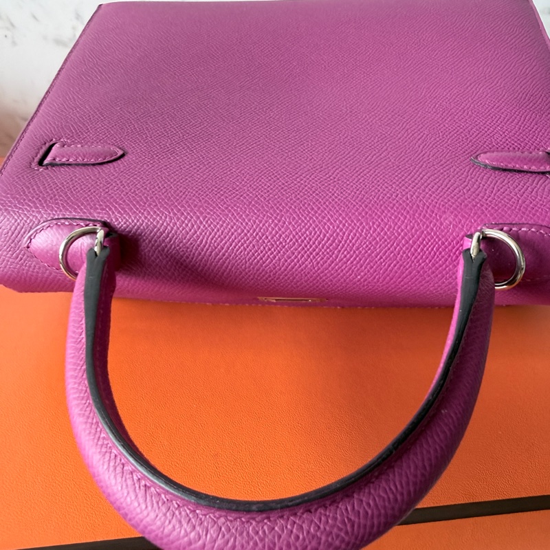 Hermes✨Kelly 25 玫瑰紫 Epsom k25-28