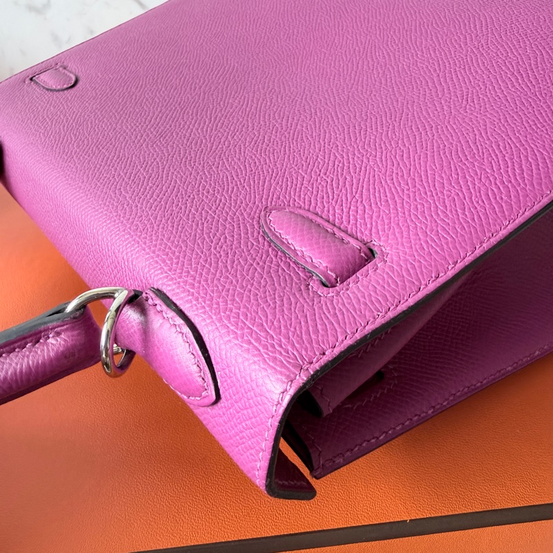 Hermes✨Kelly 25 玫瑰紫 Epsom k25-29