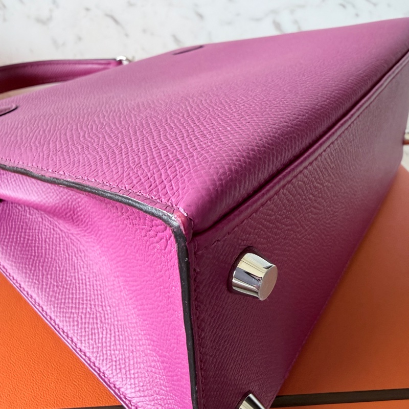 Hermes✨Kelly 25 玫瑰紫 Epsom k25-30