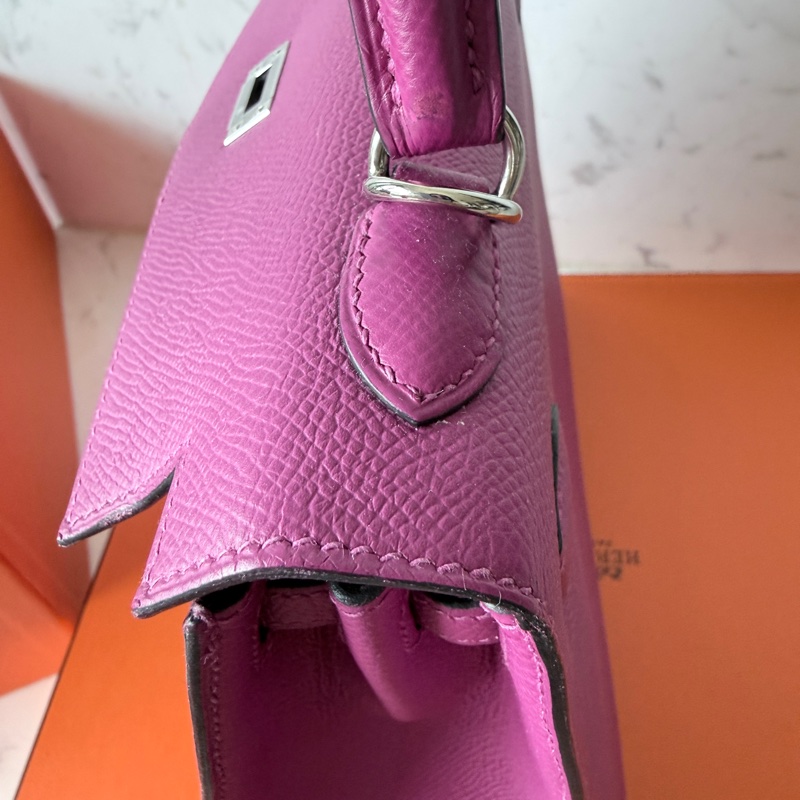 Hermes✨Kelly 25 玫瑰紫 Epsom k25-31