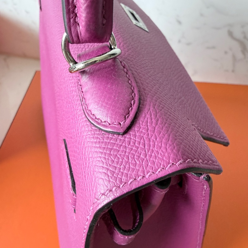 Hermes✨Kelly 25 玫瑰紫 Epsom k25-32