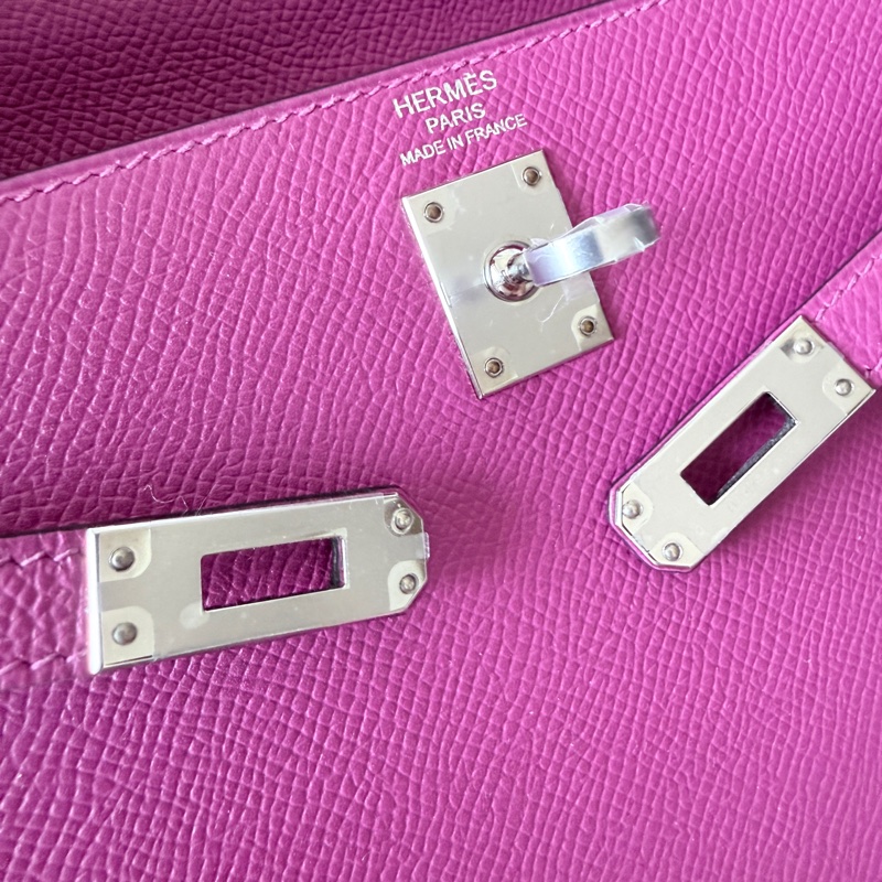 Hermes✨Kelly 25 玫瑰紫 Epsom k25-40