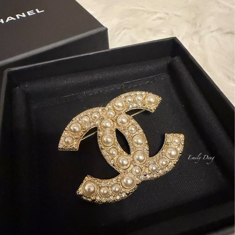 Chanel 經典雙C胸針-2