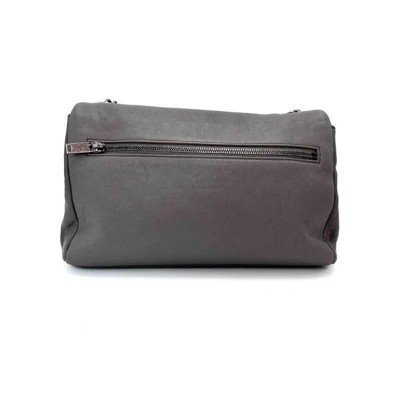 YSL 好萊塢灰銀肩背斜背包28*18*8 98新配件塵袋-5