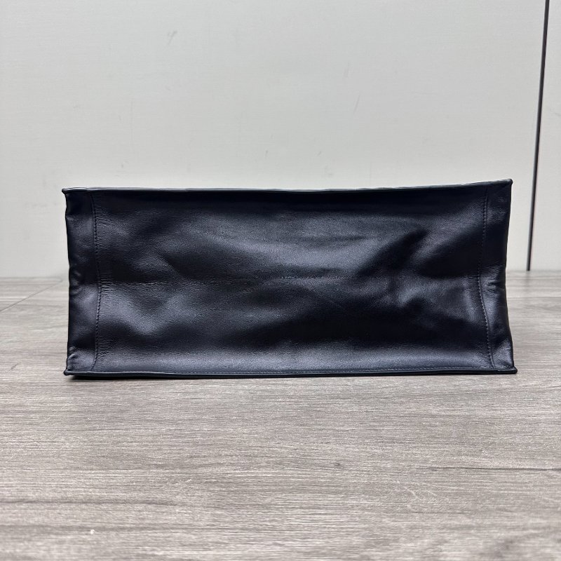 YSL 黑色RIVEGAUCHE字母 手提托特包 39*31*18 99新配件塵袋-4