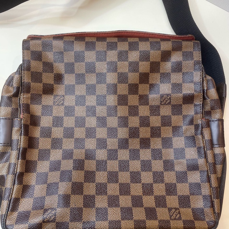 LV路易威登 棕色棋盤格 中號 公文包 斜背包 底30🈚附件-1