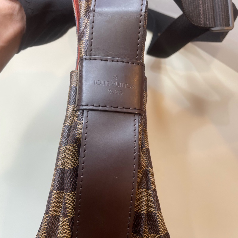 LV路易威登 棕色棋盤格 中號 公文包 斜背包 底30🈚附件-2