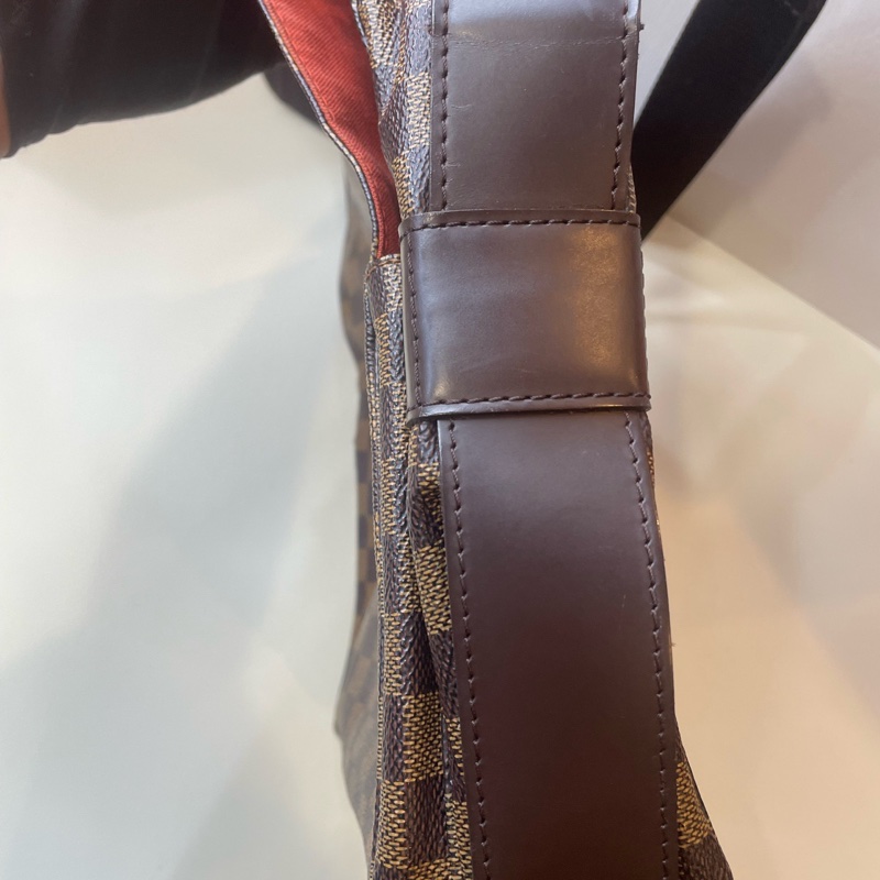 LV路易威登 棕色棋盤格 中號 公文包 斜背包 底30🈚附件-3