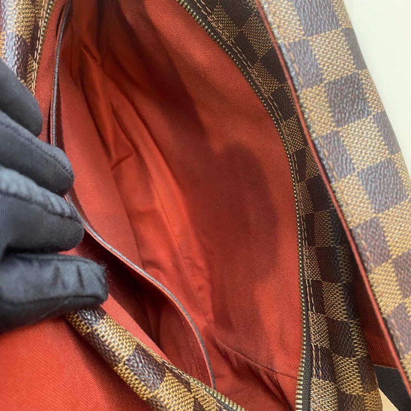 LV路易威登 棕色棋盤格 中號 公文包 斜背包 底30🈚附件-7