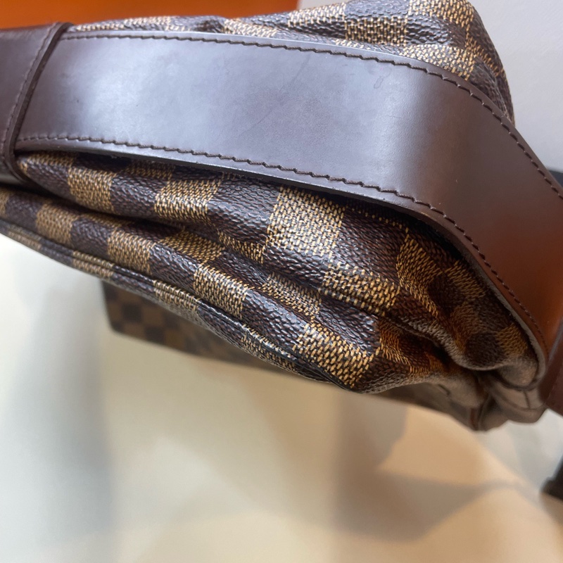 LV路易威登 棕色棋盤格 中號 公文包 斜背包 底30🈚附件-8