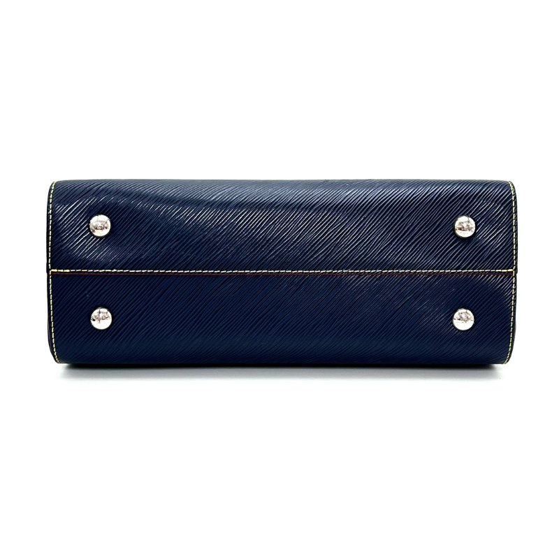 LV 深海藍色拼紅色水波紋 twist tote手提肩背包 31*22*12 98新配件塵袋-4