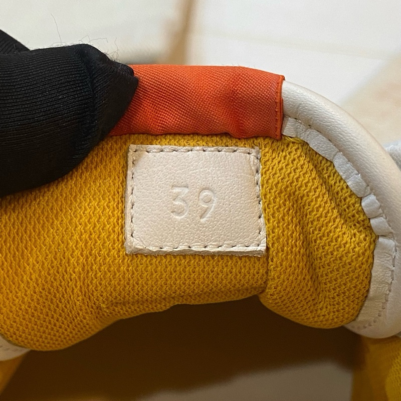 Hermes/愛馬仕 giga運動鞋 39碼內增高 橘白配色 配塵袋-6