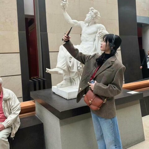 LV 棕色金扣水波紋雙子星肩背斜背包 芯片款19.5*15*6 98新配件塵袋