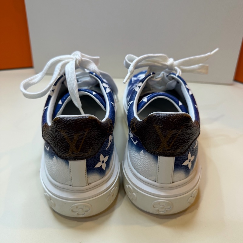 Louis Vuitton路易威登 藍白老花旅遊鞋 36碼 無附件-2