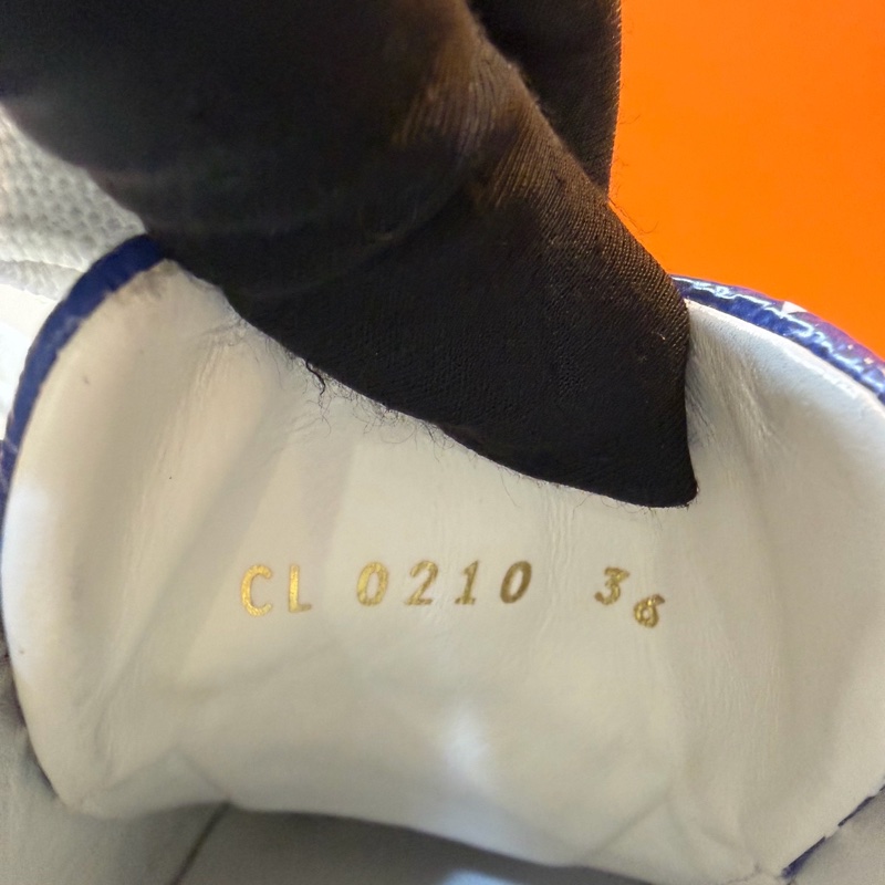 Louis Vuitton路易威登 藍白老花旅遊鞋 36碼 無附件-4