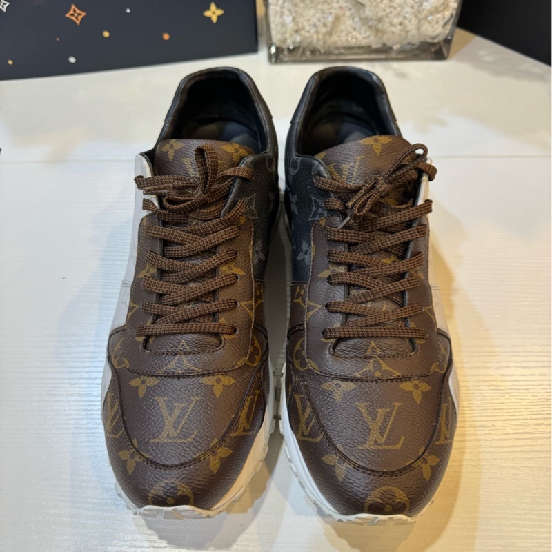路易威登/Lv 老花拼色RunAway系列運動休閒鞋 10.5碼。-0