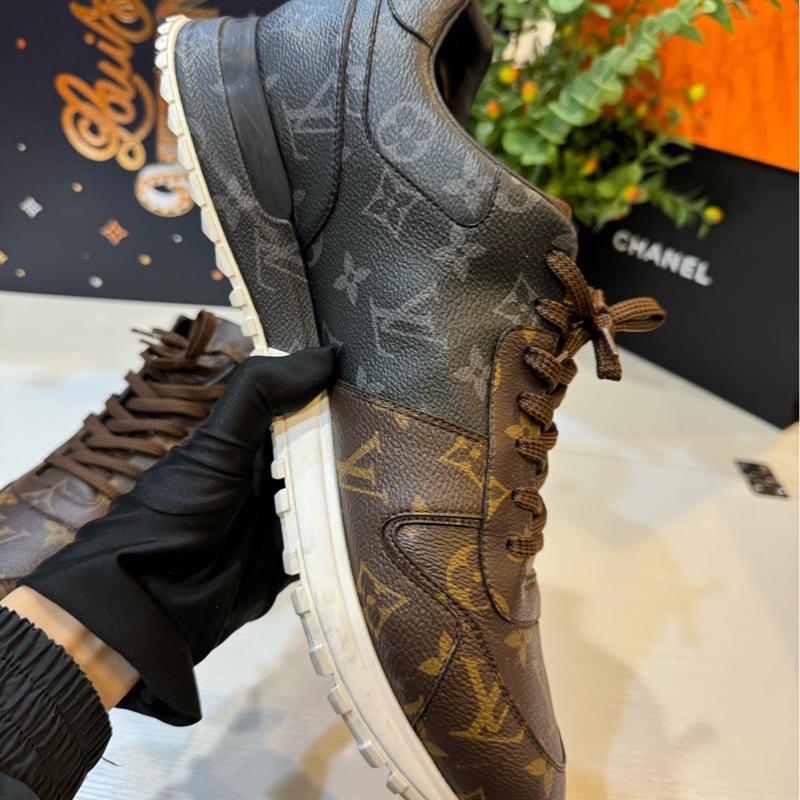 路易威登/Lv 老花拼色RunAway系列運動休閒鞋 10.5碼。-2