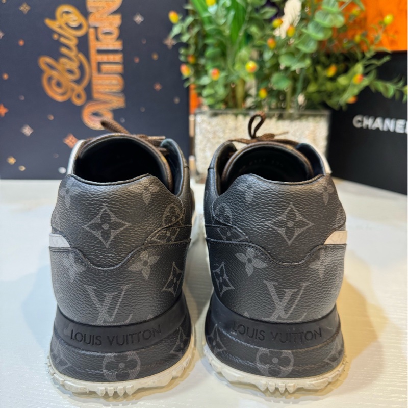 路易威登/Lv 老花拼色RunAway系列運動休閒鞋 10.5碼。-3