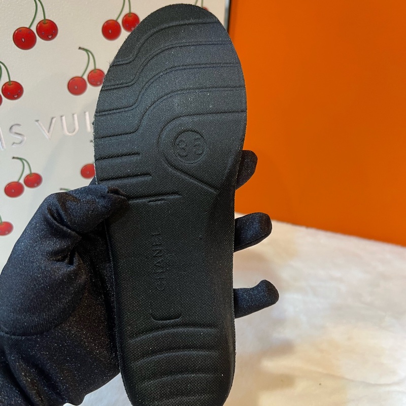 香奈兒/Chanel 黑金雙C珍珠厚底靴 35碼 🈚附件-5