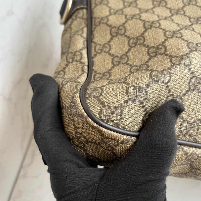 Gucci古馳 老花公文包 少肩帶少鎖具 🈚附件:單品-3