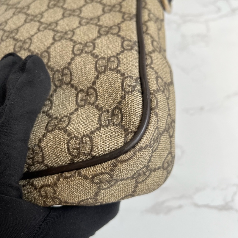 Gucci古馳 老花公文包 少肩帶少鎖具 🈚附件:單品-4