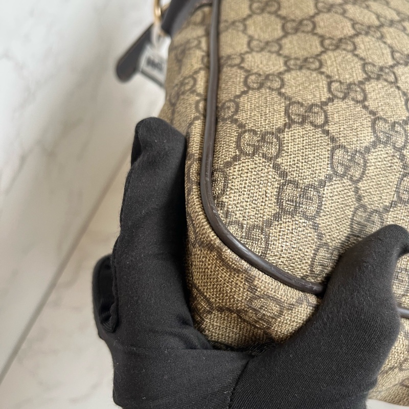 Gucci古馳 老花公文包 少肩帶少鎖具 🈚附件:單品-5