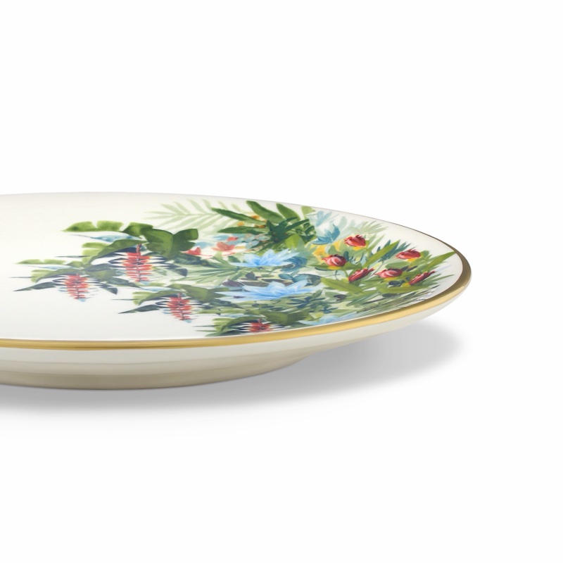 LV LOUIS VUITTON 路易威登 Tropical Jungle 麵包碟 兩件套裝 麵包盤 盤子-2