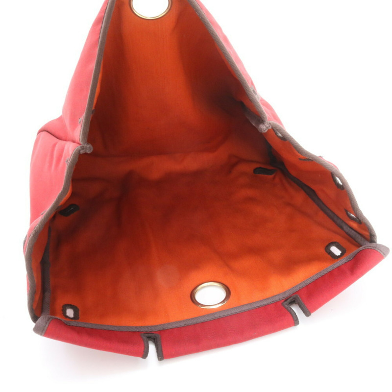 愛馬仕 Herbag Ad 紅色替換包，女士背包、雙肩包、手提包-5