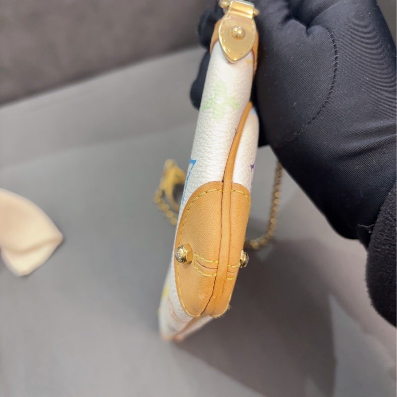 LV 白三彩麻將包 村上隆聯名限量款-2