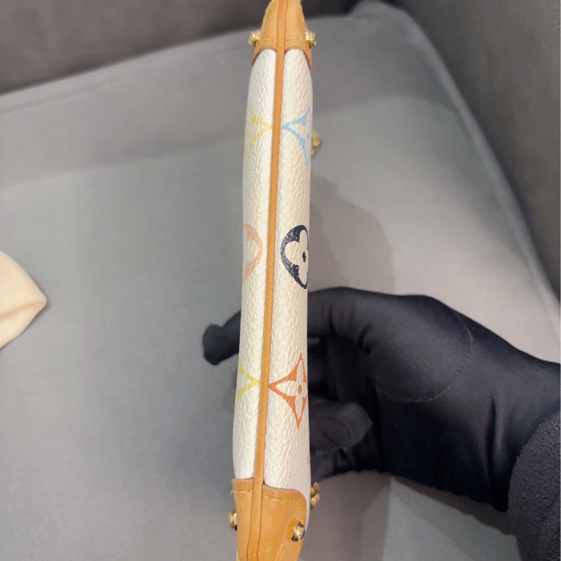 LV 白三彩麻將包 村上隆聯名限量款-4