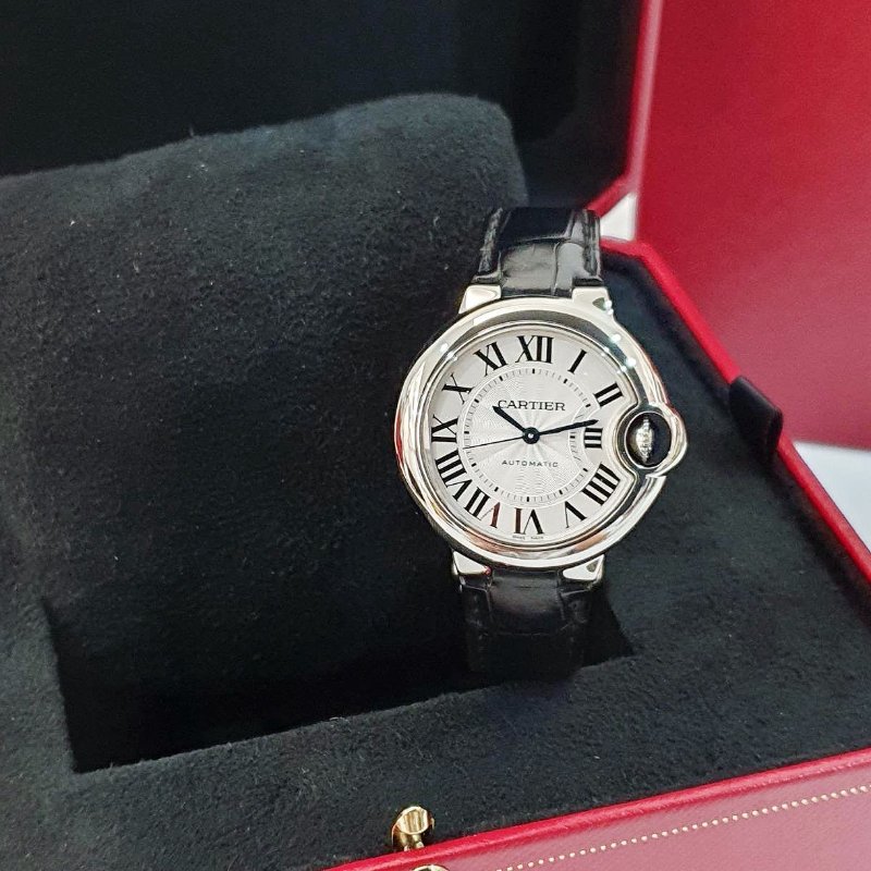 【大眾名錶】Cartier卡地亞 藍氣球系列 WSBB0030 羅馬時標 2021/08 原廠保固至2029/08 原廠皮帶/錶扣 快拆錶帶 B1245-1