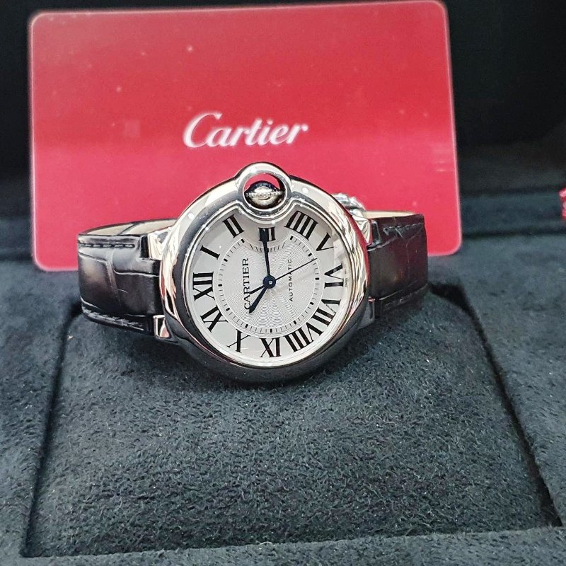 【大眾名錶】Cartier卡地亞 藍氣球系列 WSBB0030 羅馬時標 2021/08 原廠保固至2029/08 原廠皮帶/錶扣 快拆錶帶 B1245-2