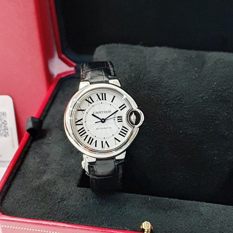 【大眾名錶】Cartier卡地亞 藍氣球系列 WSBB0030 羅馬時標 2021/08 原廠保固至2029/08 原廠皮帶/錶扣 快拆錶帶 B1245-3