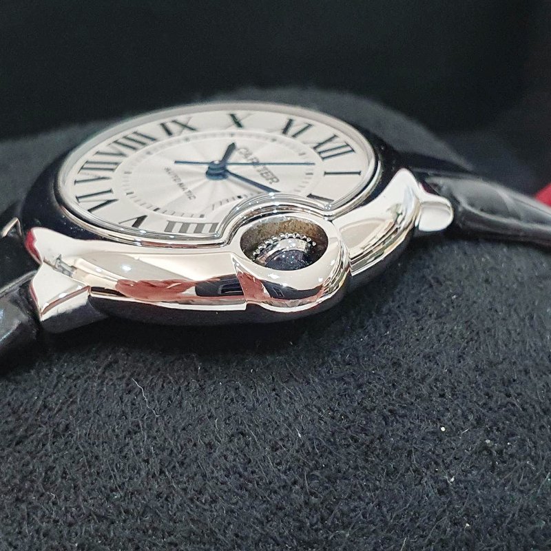 【大眾名錶】Cartier卡地亞 藍氣球系列 WSBB0030 羅馬時標 2021/08 原廠保固至2029/08 原廠皮帶/錶扣 快拆錶帶 B1245-5