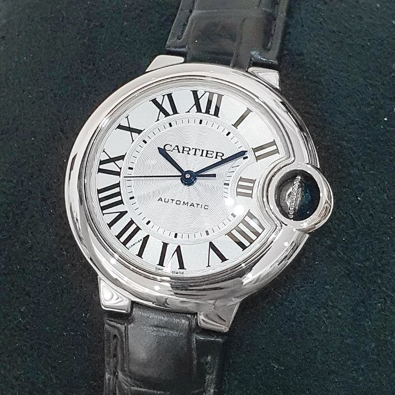 【大眾名錶】Cartier卡地亞 藍氣球系列 WSBB0030 羅馬時標 2021/08 原廠保固至2029/08 原廠皮帶/錶扣 快拆錶帶 B1245-7