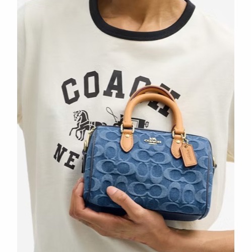 Coach 女士 迷你 Rowan 斜挎包均碼碼17.8cm*10.2cm*12cm-4