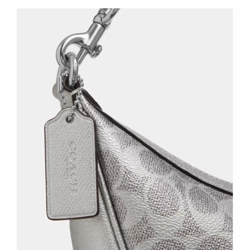Coach 女士 Aria 標誌性帆布單肩包均碼碼26cm*9cm*11cm-4