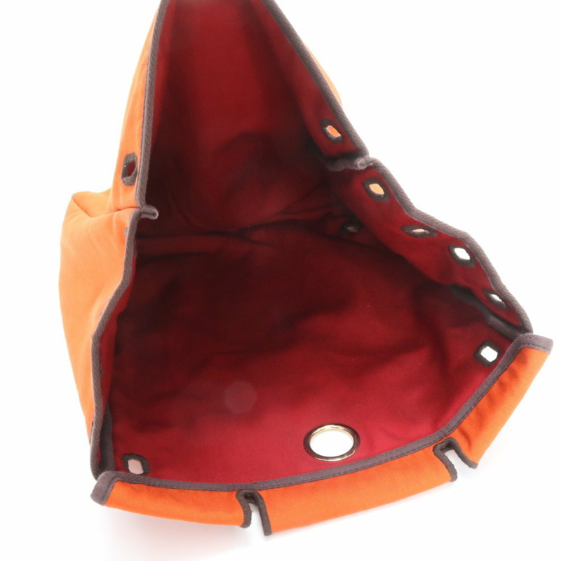 愛馬仕 Herbag 廣告替換包,橙色,雙肩包,手提包,女士-5