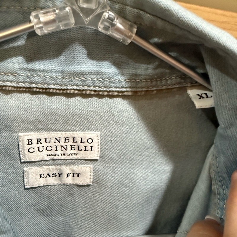 Brunello Cucinelli Slim 全新 淺色牛仔外套 男女皆可 Loro Piana可參考-2