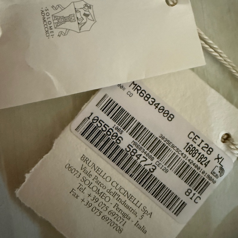 Brunello Cucinelli Slim 全新 淺色牛仔外套 男女皆可 Loro Piana可參考-3