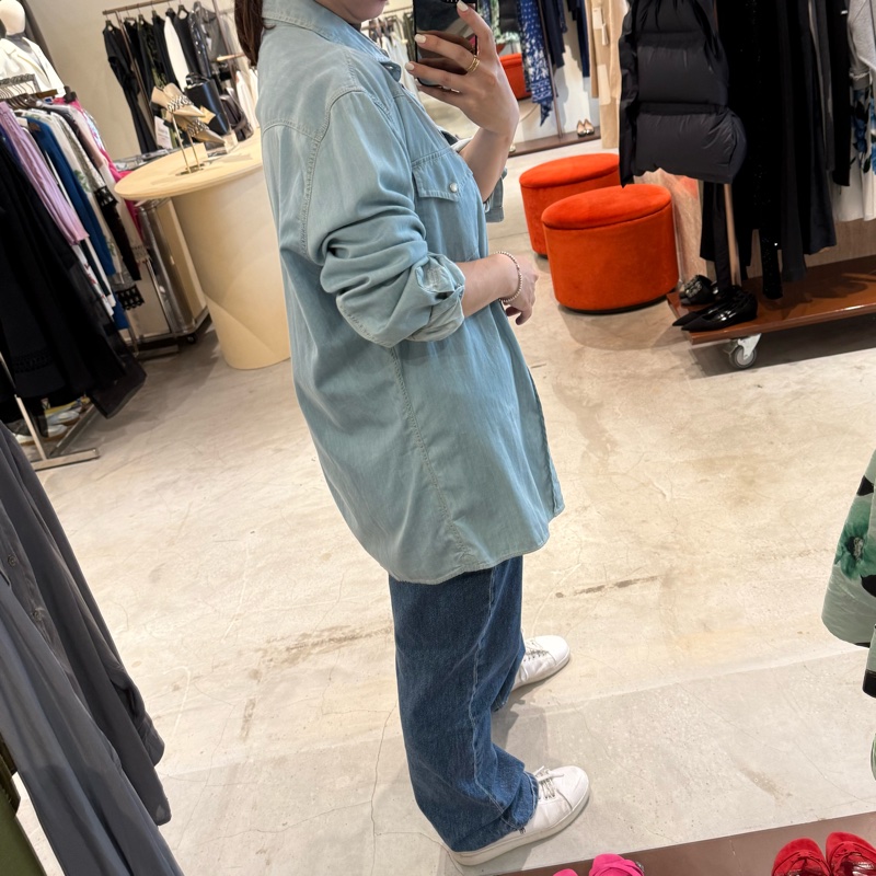 Brunello Cucinelli Slim 全新 淺色牛仔外套 男女皆可 Loro Piana可參考-5