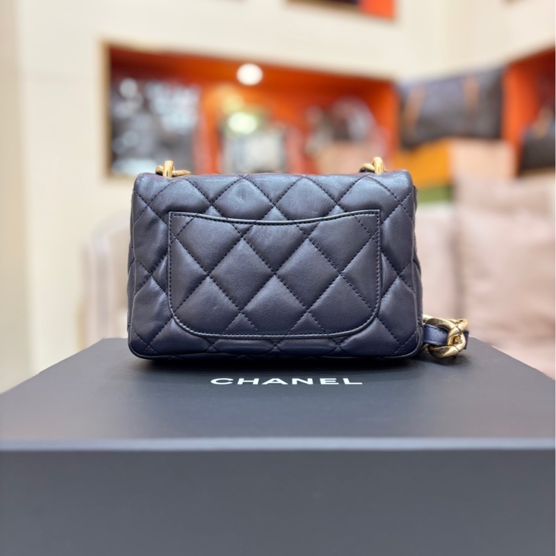 Chanel香奈兒 23p 粗鏈條 方胖子-1